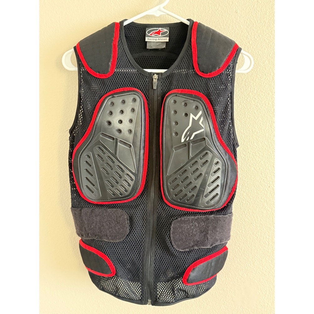 Alpinestars Bionic SP Vest Motorcycle Body Armor Chest Protector Black Red Med